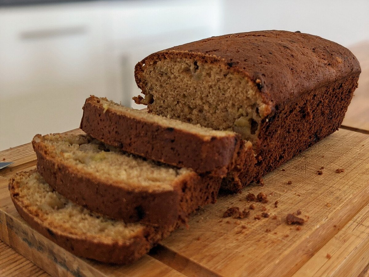 Everyday Banana Bread serving suggestion