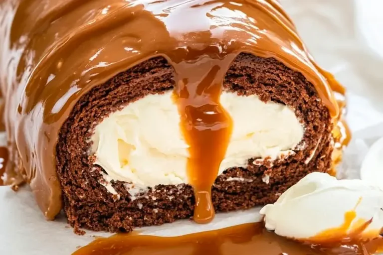 Chocolate Caramel Cream Roll
