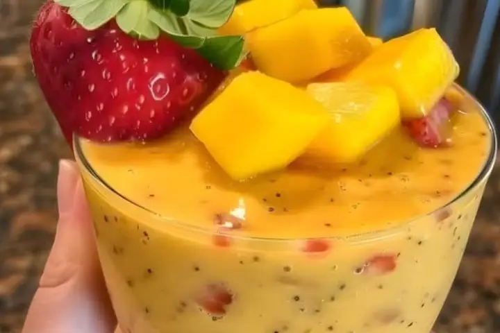 Tropical Strawberry Mango Smoothie