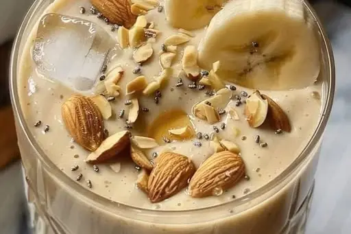 ALMOND, BANANA, AVOCADO SMOOTHIE WITH HONEY