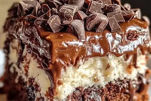 Luxurious German Chocolate Poke Cake