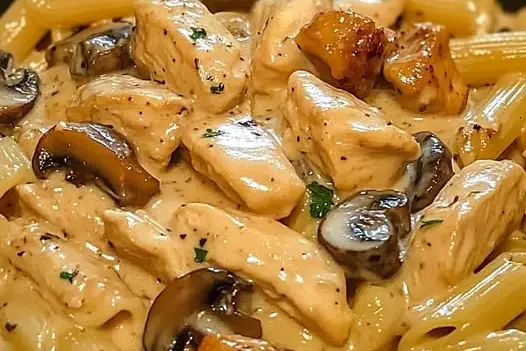 Luxurious Creamy Chicken and Mushroom Pasta