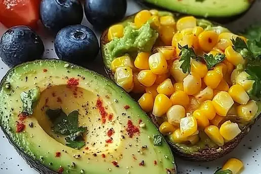 Avocado Corn Breakfast Delight