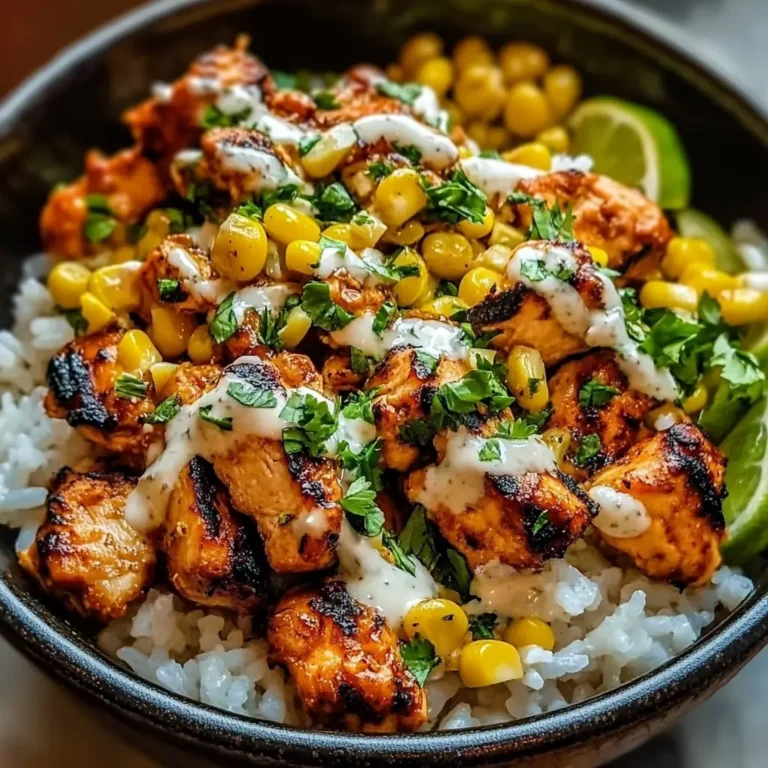 Street Corn Chicken Rice Bowl