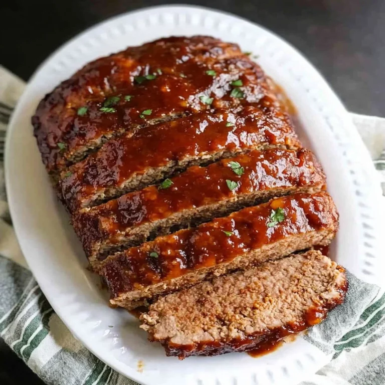 Delicious homemade meatloaf ready to serve with vegetables and gravy