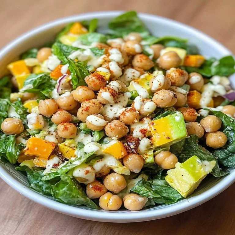 Colorful Chickpea Salad with fresh vegetables and herbs in a bowl