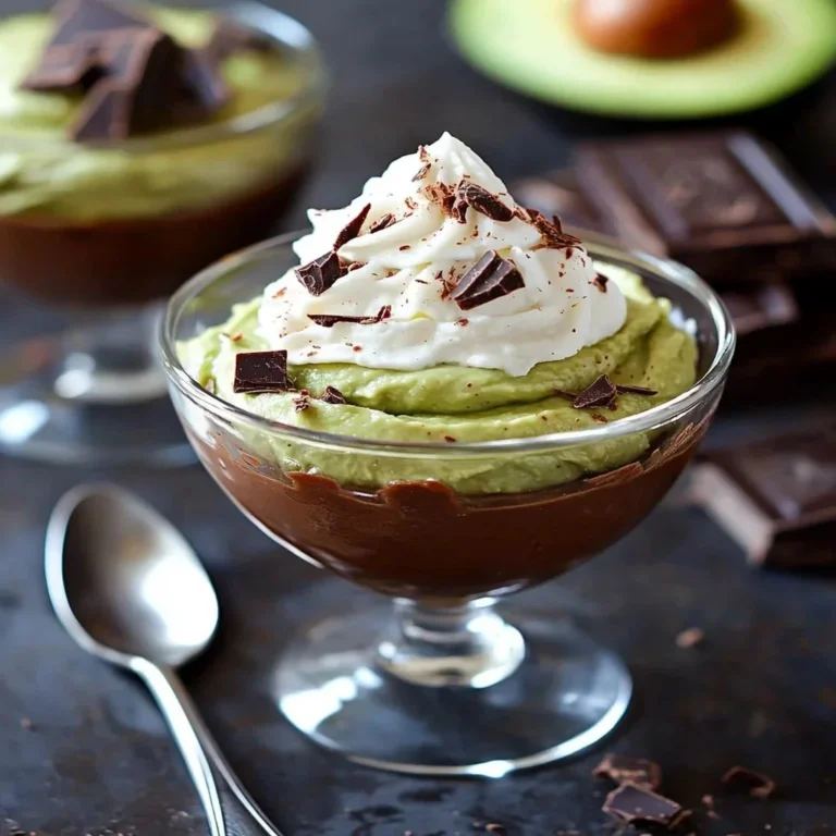 Delicious keto chocolate avocado mousse topped with berries in a bowl