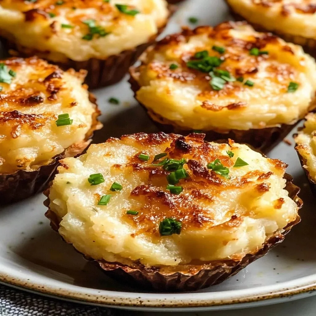 Delicious mashed potato cups served as a tasty appetizer.
