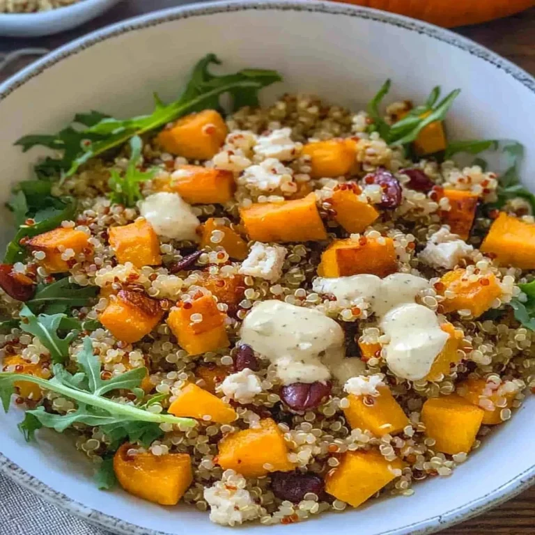 Delicious Pumpkin Quinoa Salad with vibrant ingredients in a bowl