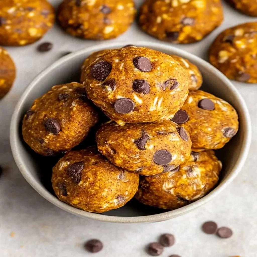 Delicious homemade pumpkin snacks displayed on a rustic wooden table.