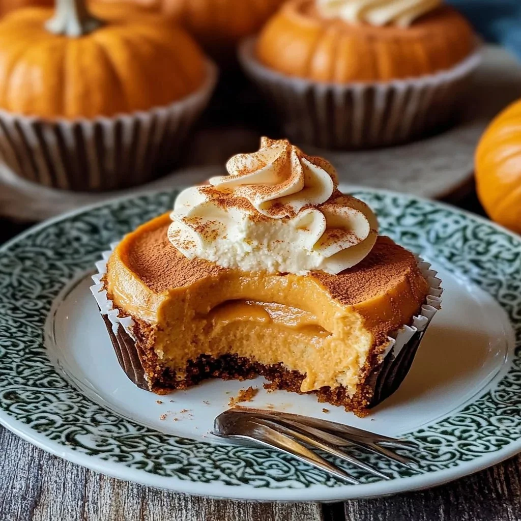 Assorted pumpkin spice desserts including pie, cake, and cookies