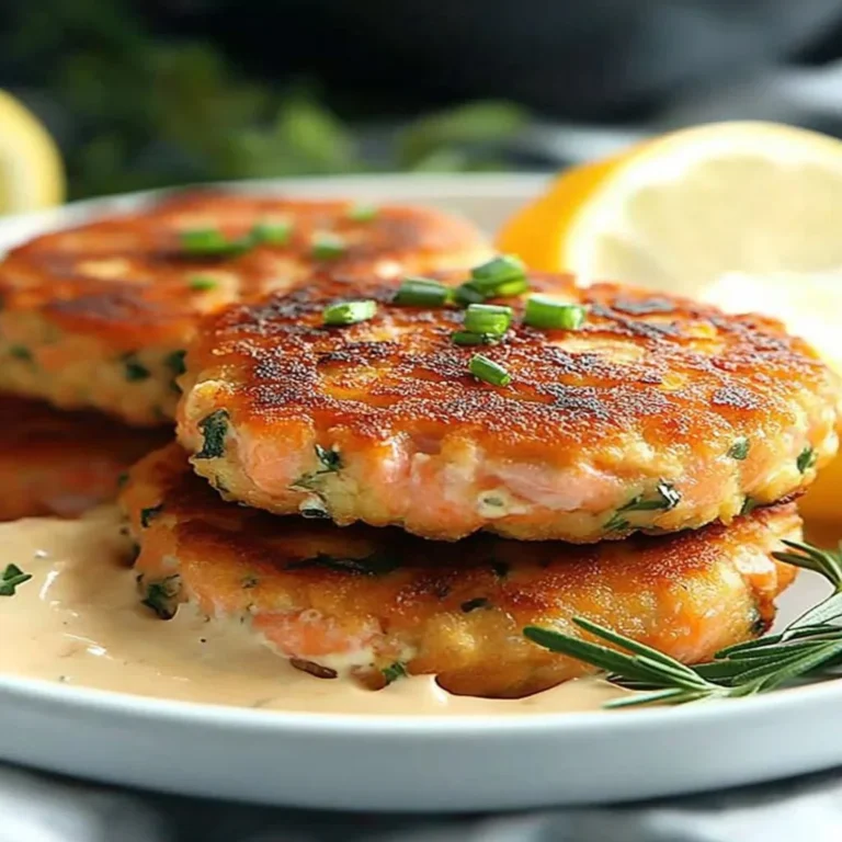 Homemade salmon cakes made with canned salmon, crispy and golden brown.