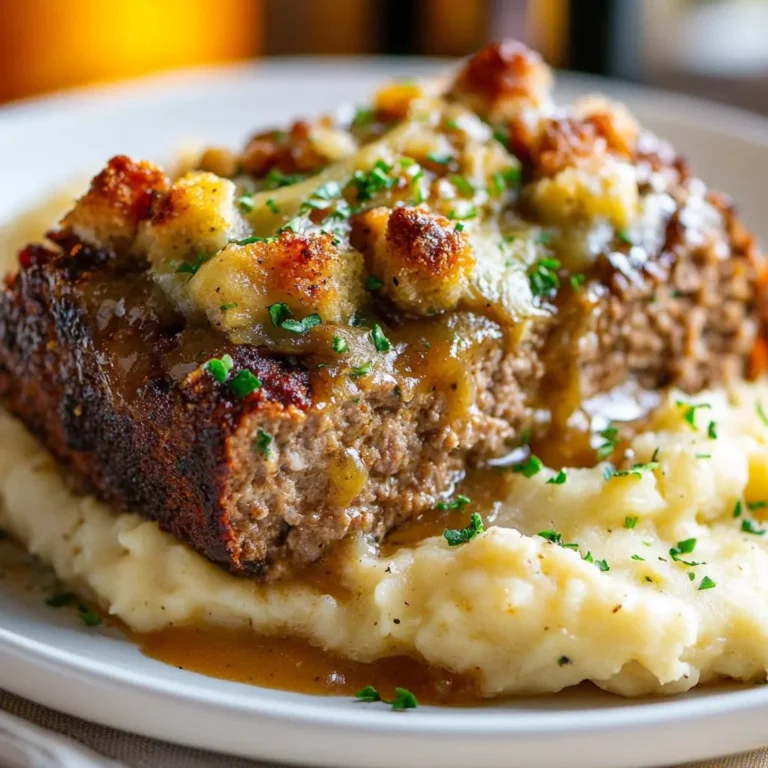 Delicious Savory Meatloaf made with Stove Top Stuffing