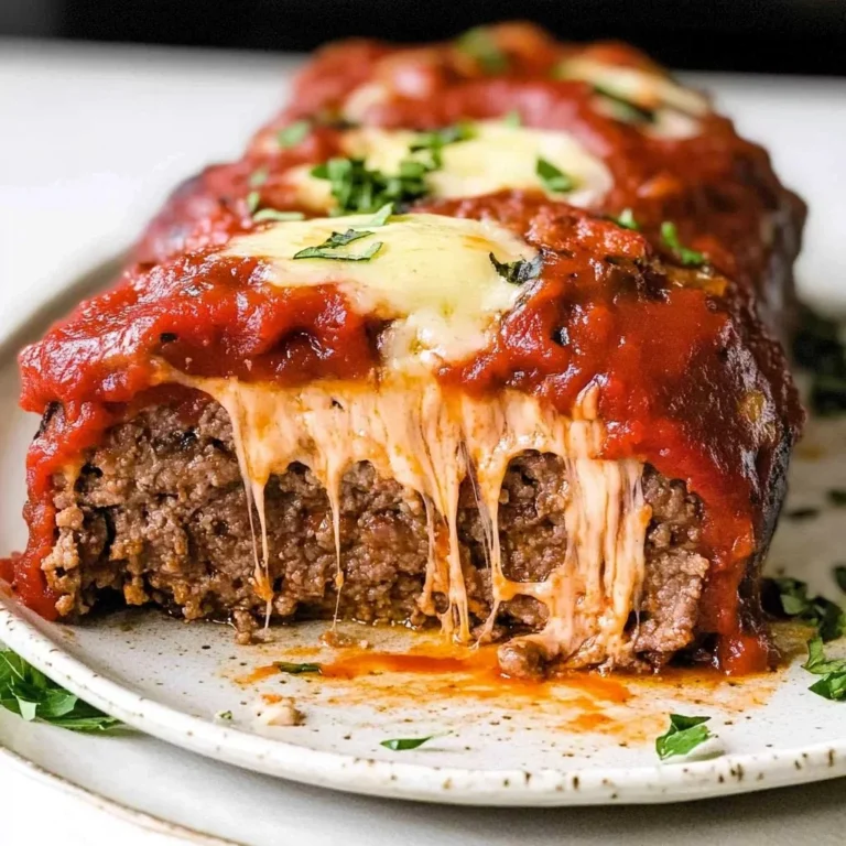 Homemade Traeger Pizza Meatloaf cooked on a Traeger grill with melted cheese and toppings