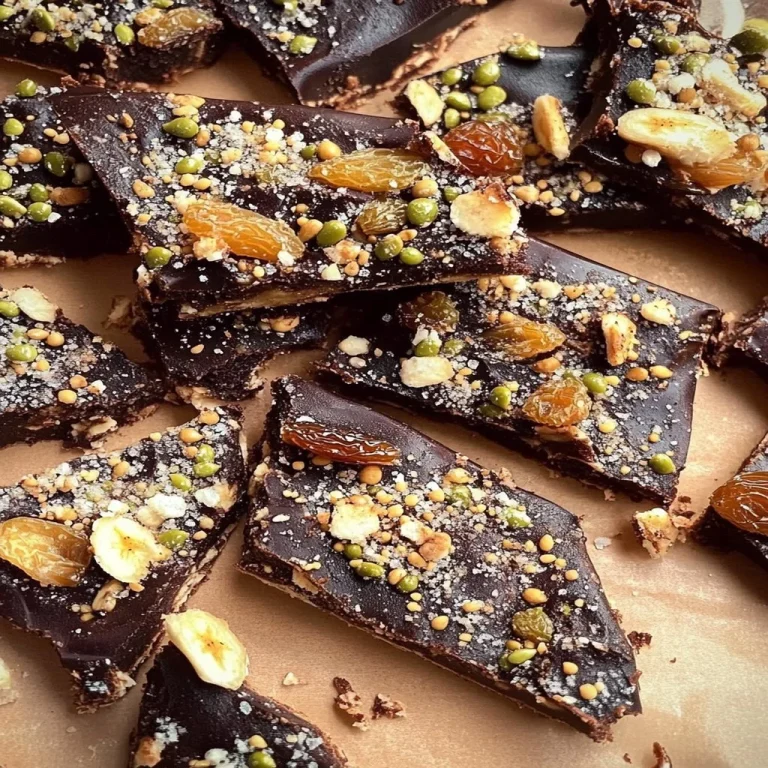 Delicious homemade Banana Date Bark with nuts and chocolate