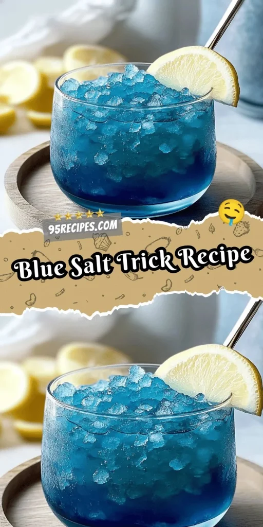 Delicious Blue Salt Trick recipe with vibrant blue salt seasoning