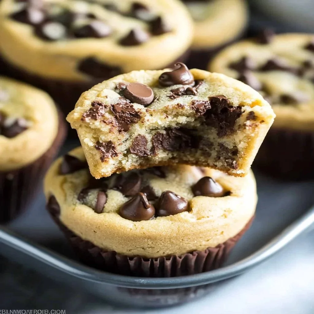 Chocolate Chip Cookie Dough Cups dessert treat