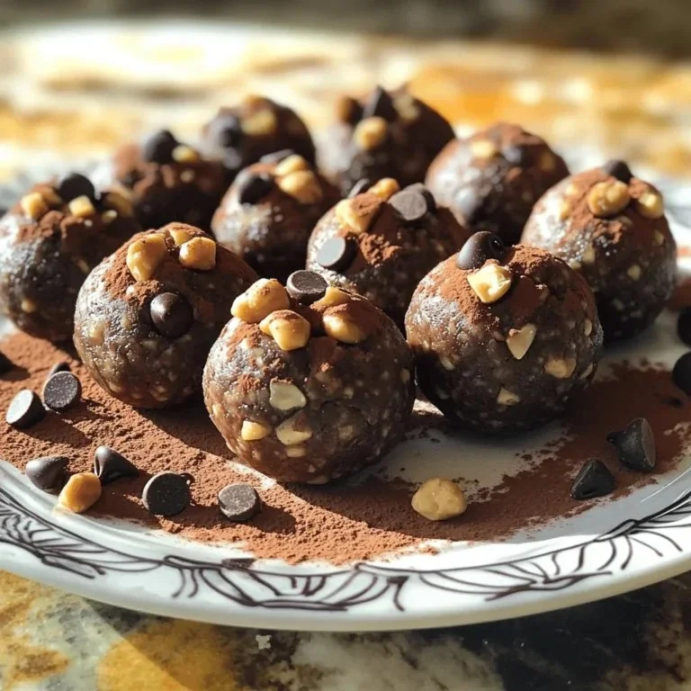 Healthy Chocolate Espresso Energy Balls recipe for a quick energy snack.