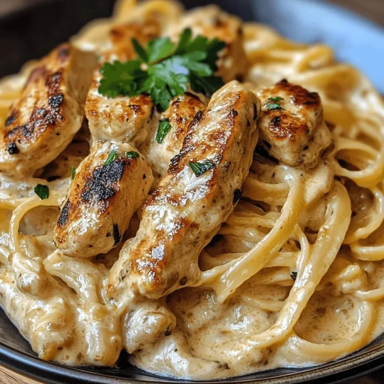 Delicious Cowboy Butter Chicken Linguine served in a bowl with fresh herbs on top.
