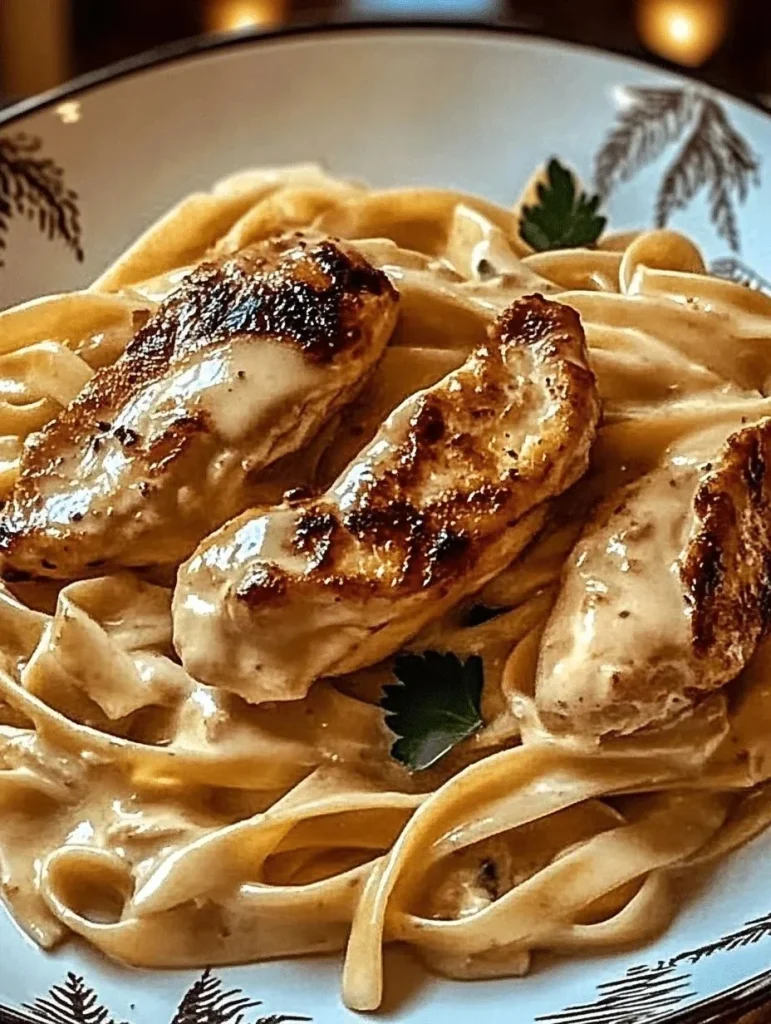 Delicious Cowboy Butter Chicken Linguine served with creamy sauce and pasta