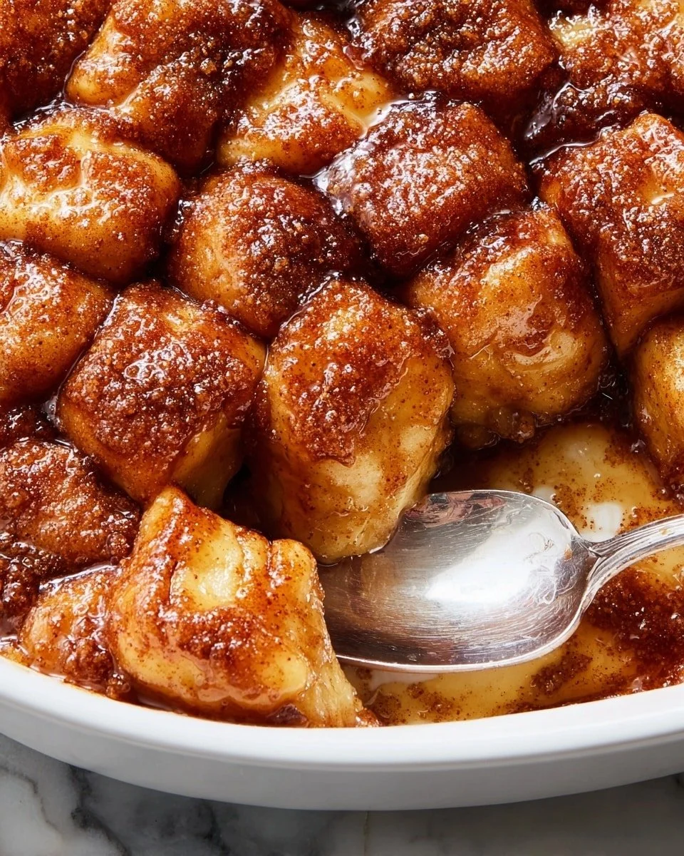 Delicious crescent apple dumplings served warm with cinnamon and sugar.