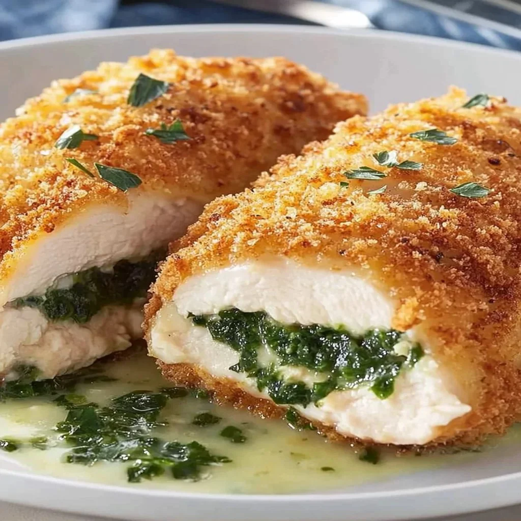 Easy Chicken Kiev recipe with crispy coating and garlic butter filling