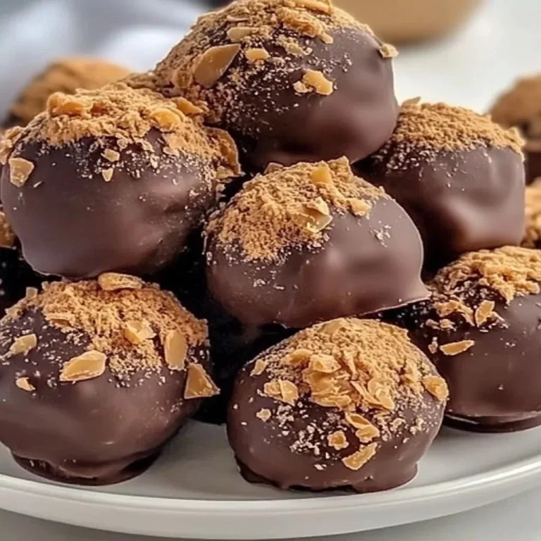 Delicious easy chocolate truffles on a plate ready to enjoy.