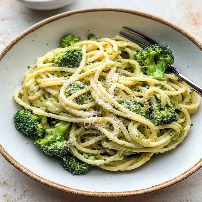 Delicious easy healthy broccoli pasta served in a bowl with fresh ingredients