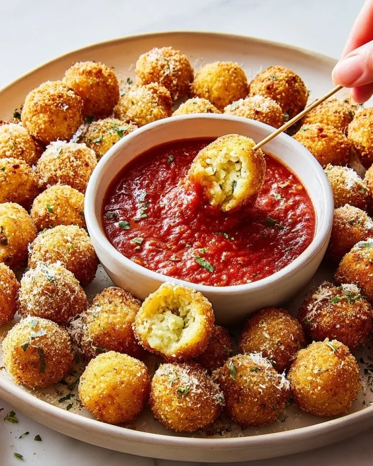 Crispy fried gnocchi bites served as a tasty appetizer