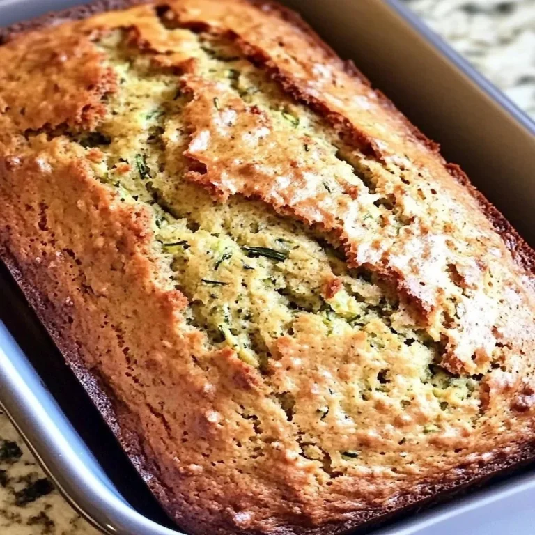 Delicious homemade zucchini bread from Mom's recipe with fresh ingredients
