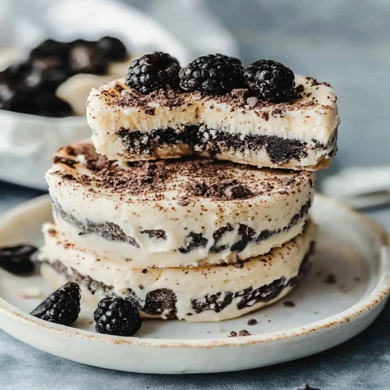 Delicious no-bake creamy dessert in a glass topped with berries
