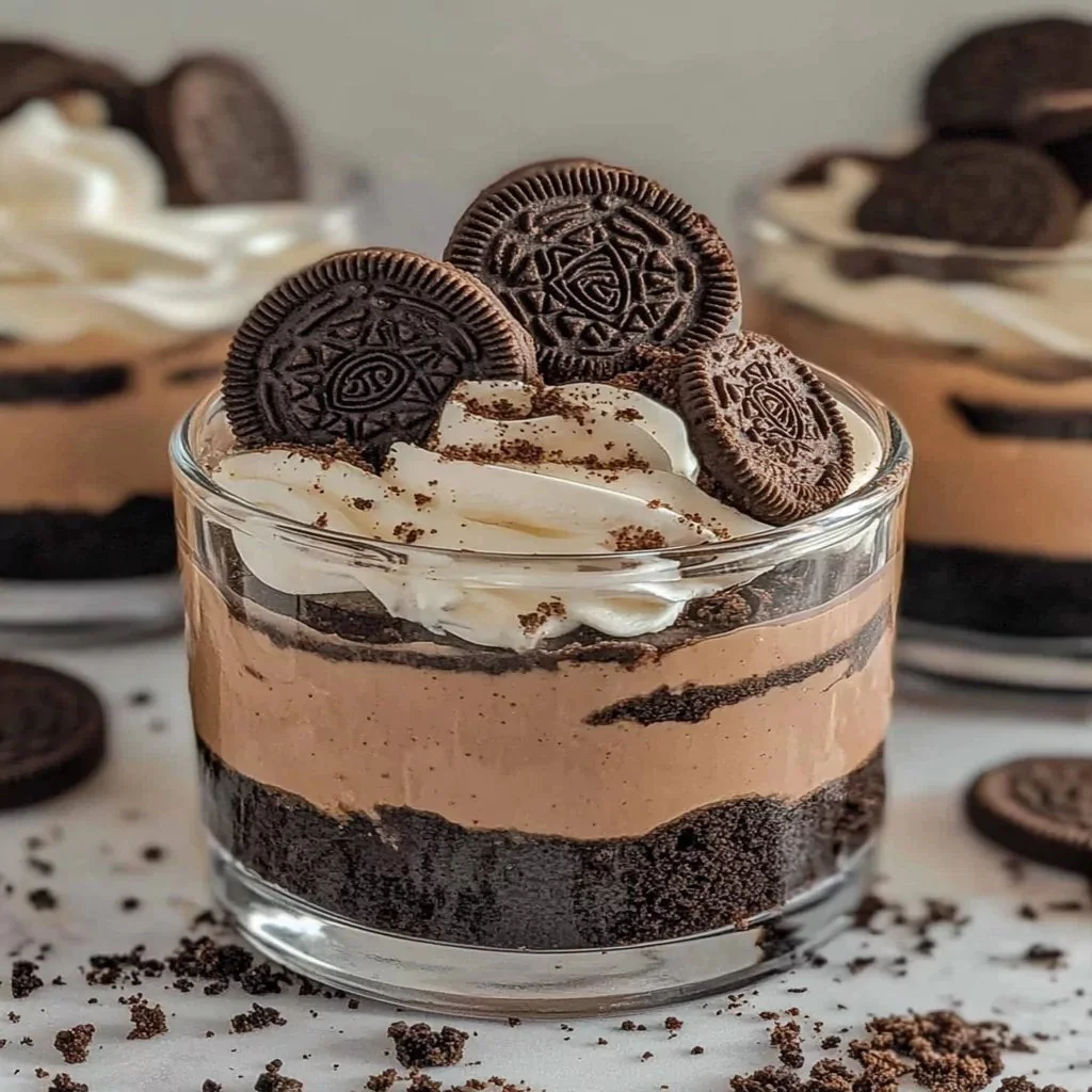 Delicious Oreo Delight dessert with layers of creamy and chocolatey flavors.