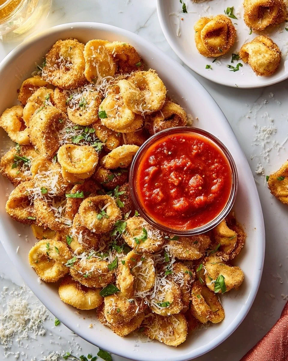 Delicious Parmesan Tortellini Bites served as appetizers