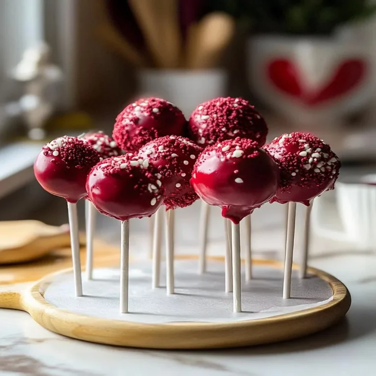 Delicious Red Velvet Cake Pops arranged on a colorful plate