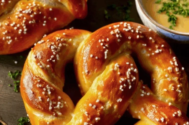 Soft homemade pretzels freshly baked and ready to enjoy