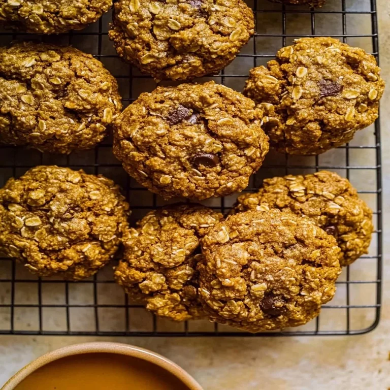 Soft pumpkin oatmeal cookies with warm spices and a chewy texture