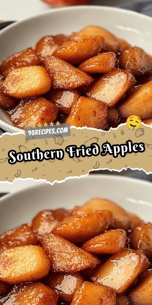 Delicious Southern fried apples served in a bowl, a perfect counterpoint to any meal.