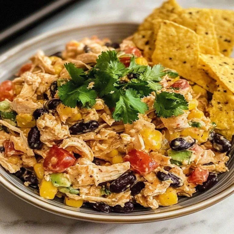 Delicious Southwestern Chicken Salad with fresh ingredients and zesty dressing