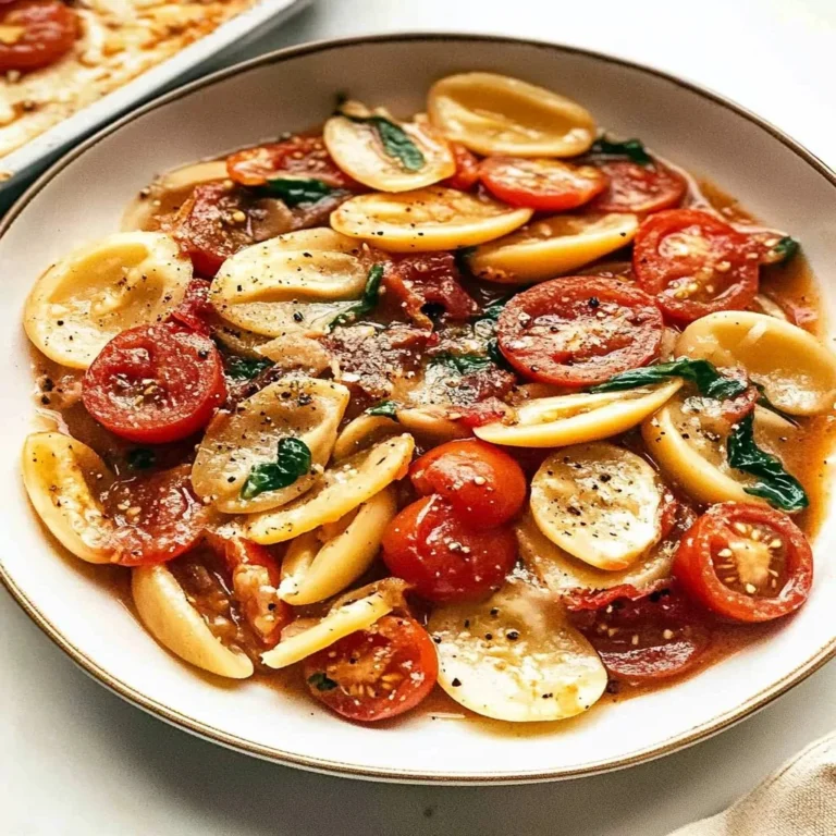 A colorful summer tomato delight salad with fresh ingredients and vibrant flavors.