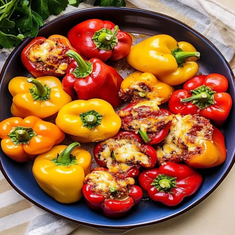 Colorful sweet pepper sauté with garlic and herbs in a skillet