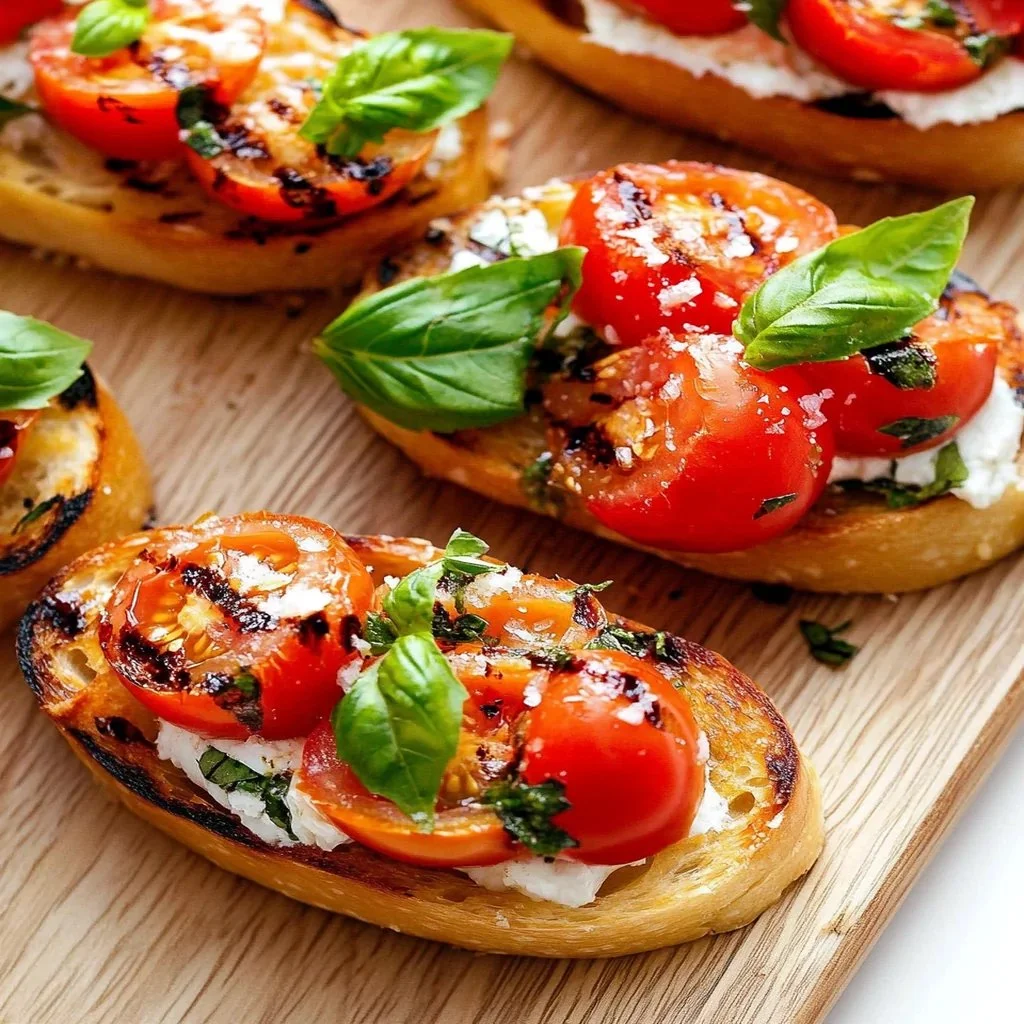 Various delicious tomato appetizer ideas served on a platter