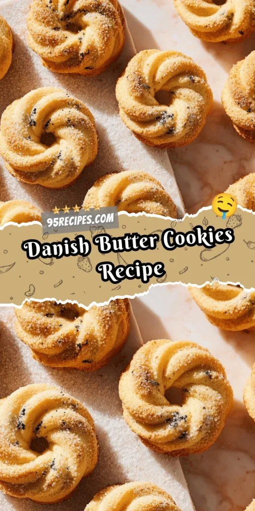 Delicious Danish butter cookies on a plate, perfect for enjoying anytime.